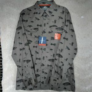 CROFT & BARROW MEN'S QUICK DRY SHIRT SZ LG